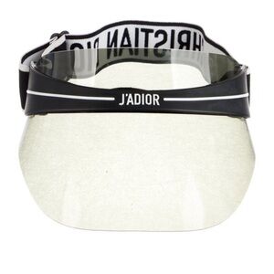 Christian Dior “J’adior” Black White Adjustable Visor Hat